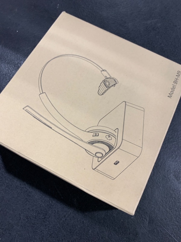 Photo 1 of Trucker Bluetooth Angteela Headset with Microphone, Wireless Cell Phone Headset with Noise Canceling Mic Charging Base Mute Function for Home Office Call Center Skype