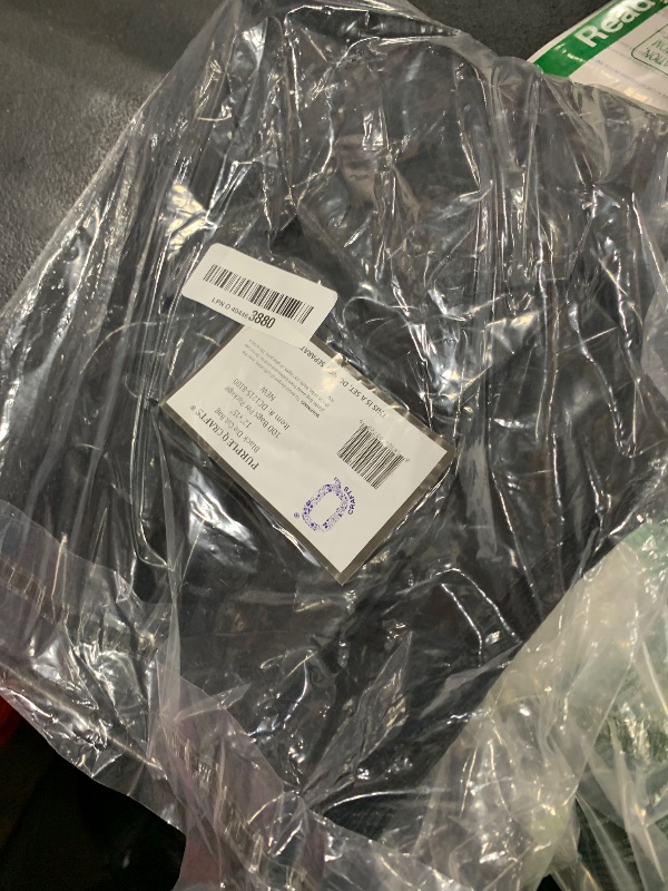 Photo 1 of Purple Q Crafts Plastic Bag with Die Cut Handle Bag 12" x 15" Black Plastic Merchandise Bags Bulk Pack for Retail, Gifts, Trade Show and More (100)
