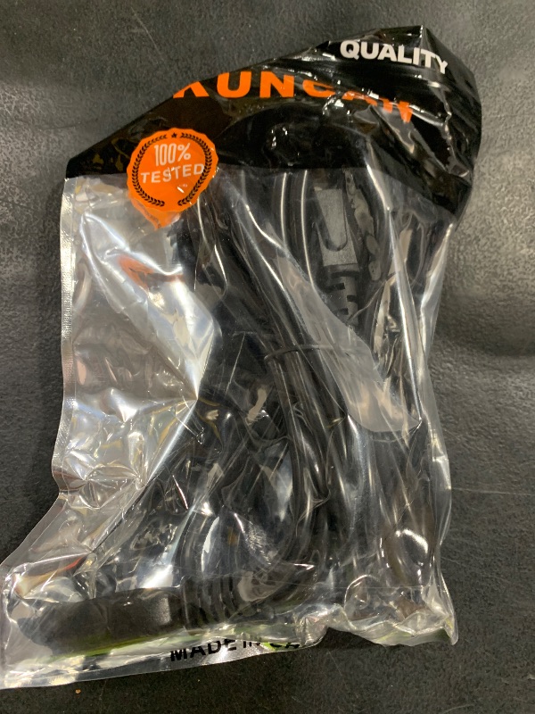 Photo 1 of KUNCAN PC Computer Power Cord - 12Ft C13 Power Supply Cord, Straight Plug NEMA 5-15P to IEC C13, SVT 18AWG/3C, 125V 10A, Universal 3 Prong Monitor AC Power Cable for Power Brick Network Switch