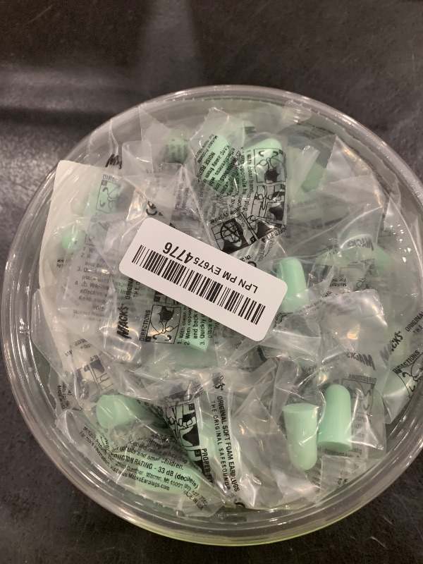 Photo 1 of Mack's Original Soft Foam Earplugs -100 Pair - Individually Wrapped - 33dB Highest NRR, Comfortable Ear Plugs for Sleeping, Snoring, Work, Travel and Loud Events | Made in USA