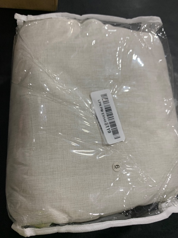 Photo 1 of Unique 78 Inch Pinch Pleated Curtains Blackout for Bedroom 2 Panel Set, Neutral Cream Linen Blend Pleat Memory Trained Drapes Room Darkening Insulated Nursery Curtain Back Tab 40x78 Inches Window Burg