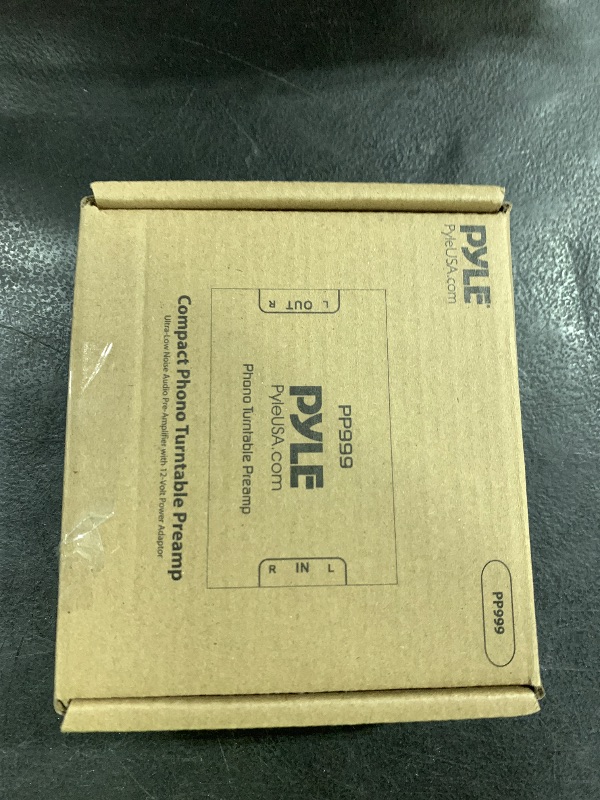 Photo 1 of Pyle Mini Phono Turntable Preamp - Low Noise Stereo Preamplifier with RCA Input/Output - 12V DC Adapter - High-Fidelity Audio for Vinyl - Phonograph - Home Audio - PP999