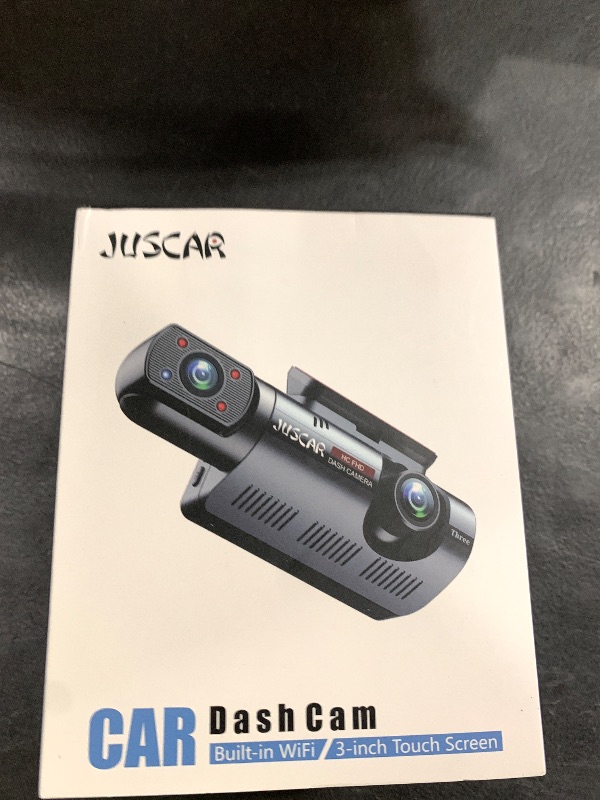 Photo 1 of Juscar 2.5K+1080P Dual Dash Cam Front and Inside, WiFi & GPS Dash Camera for Cars with 32G Card, IR Night Vision, 3" IPS Screen, Inside Car Camera for Taxi Driver, Support 256GB Max, App Control