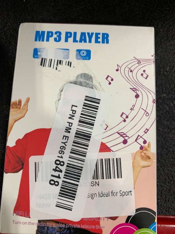 Photo 1 of 144GB MP3 Player - Music Player with Bluetooth 5.2 HiFi Sound Shuffle Single Loop FM Radio Built-in HD Speaker Voice Recorder Mini Design Ideal for Sport-22