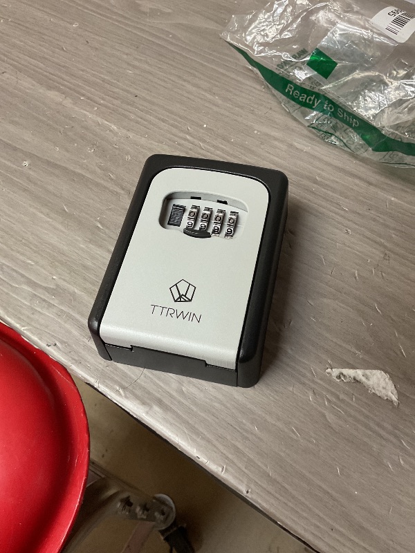 Photo 1 of TTRWIN Key Lock Box for Outside, Resettable 4 Digit Combination Waterproof Lockbox, Key Safe Storage Security Lock Box, 5 Keys Large Capacity Wall Mounted LockBox for House Key, ID Card, Garage Key