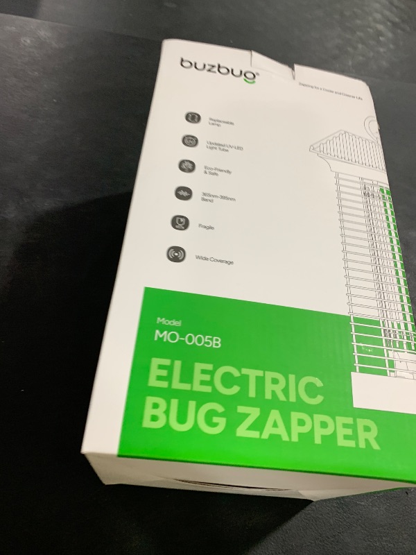 Photo 1 of Buzbug LED Bug Zapper Indoor Outdoor, Durable 10 Years Lifespan Lamp, Sustainable Less Power, 6.5ft Power Cord, High-Voltage Mosquito Zapper, Fly Trap Mosquito Trap, Fly Killer Fly Zapper