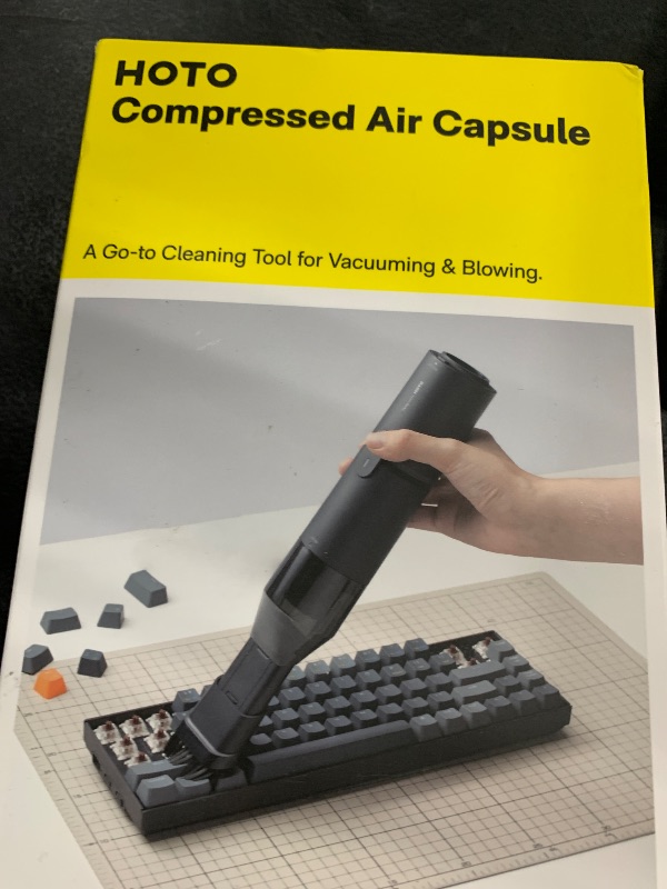 Photo 1 of HOTO Handheld Vacuum Cleaner Cordless, Desk Vacuum Cleaner Compressed Electric Air Duster 15000Pa Suction, 4-in-1 Portable Vortex Vacuum Dust Buster Air Blower for Computer, Keyboard