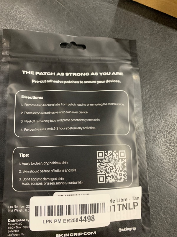 Photo 1 of Skin Grip Freestyle Libre 2 & Lingo Sensors Cover – Compatible with Infusion Sets, Waterproof Adhesive Tape, Covers w/Cutout (Not for Libre3), Lasts 10-15 Days, CGM Sensor Patches, Tan