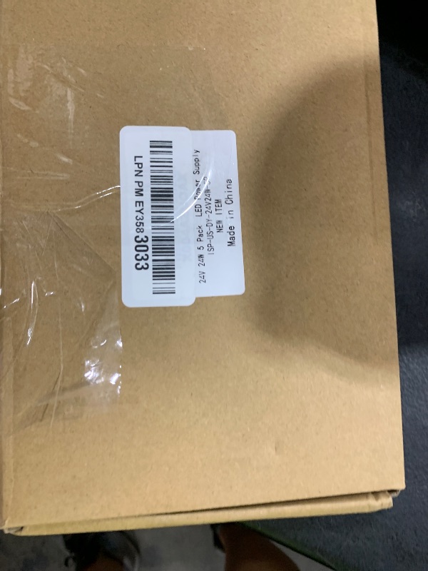 Photo 1 of inShareplus 5 Pack 24V 1A Power Supply, AC 100-240V to DC 24 Volt 24W LED Driver, Low Voltage Transformer with 5.5mm x 2.1mm DC Plug, Wall Plug Adapter for 24V LED Strip Light and Other 24V Products