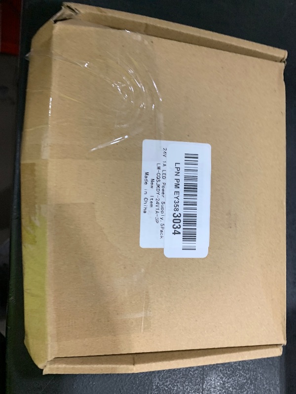 Photo 1 of inShareplus 5 Pack 24V 1A Power Supply, AC 100-240V to DC 24 Volt 24W LED Driver, Low Voltage Transformer with 5.5mm x 2.1mm DC Plug, Wall Plug Adapter for 24V LED Strip Light and Other 24V Products