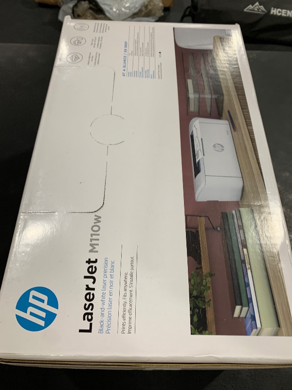 Photo 1 of HP LaserJet M110w Wireless Black & White Printer, Print, Fast speeds, Easy setup, Mobile printing, Best for small teams