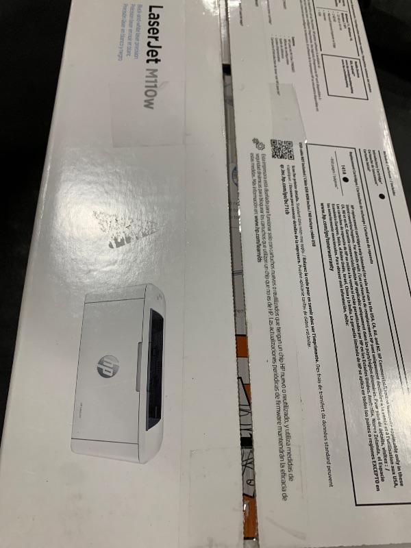 Photo 1 of HP LaserJet M110w Wireless Black & White Printer, Print, Fast speeds, Easy setup, Mobile printing, Best for small teams