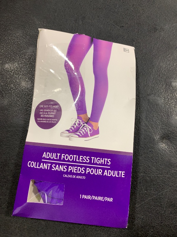Photo 1 of Purple Footless Tights - Adult (Pack of 1) - Soft, Stretchable, Stylish and Comfortable Perfect for Dance, Yoga, and Everyday Wear