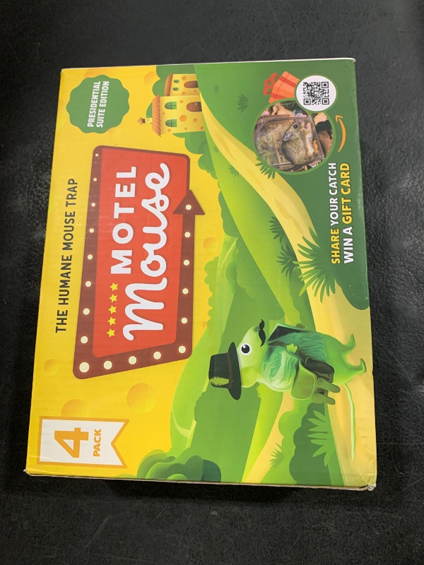Photo 1 of Motel Mouse Humane Mouse Traps No Kill Live Catch and Release 4 Pack - Reusable, Easy to Use & Clean, No Touch Release, Sensitive Includes Cleaning Brush, Instruction Manual & Video - Mousetrap Indoor