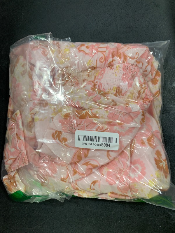 Photo 1 of 2025 Women's Summer Sleeveless Off Shoulder Floral Flowy A Line Maxi Dresses Pink Floral M