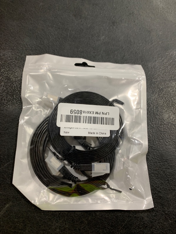 Photo 1 of Ximeges Cat 6 Ethernet Cable, 2 Pack 6FT Flat High Speed Internet & Network Cable, RJ45 Connectors,Professional LAN Cable,Shielded for Indoor & Outdoor Use