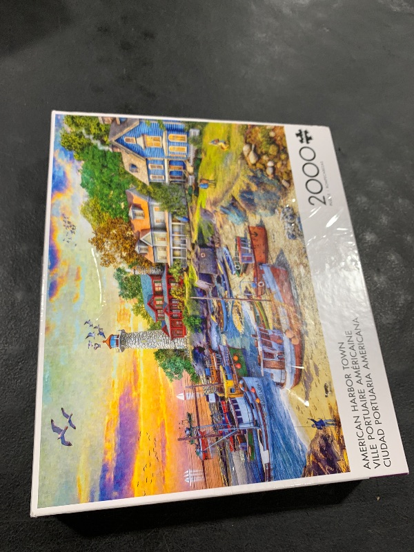 Photo 1 of Buffalo Games - Dominic Davison - American Harbor Town - 2000 Piece Jigsaw Puzzle for Adults -Challenging Puzzle Perfect for Game Nights - Finished Size is 38.50 x 26.50