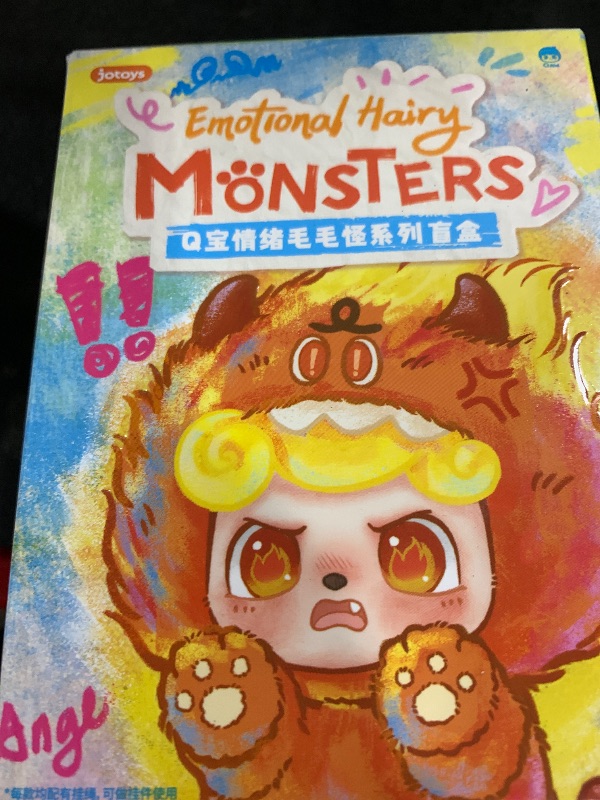 Photo 1 of SURUIMA GK Baby Three Q.Kid Plush Blind Box? Plush Figure Toys 1PC (1 of 7 Possible Styles) Emotional Hairy Monsters Collectible Keychain & Bag Charm Birthday Gifts 4.2 in