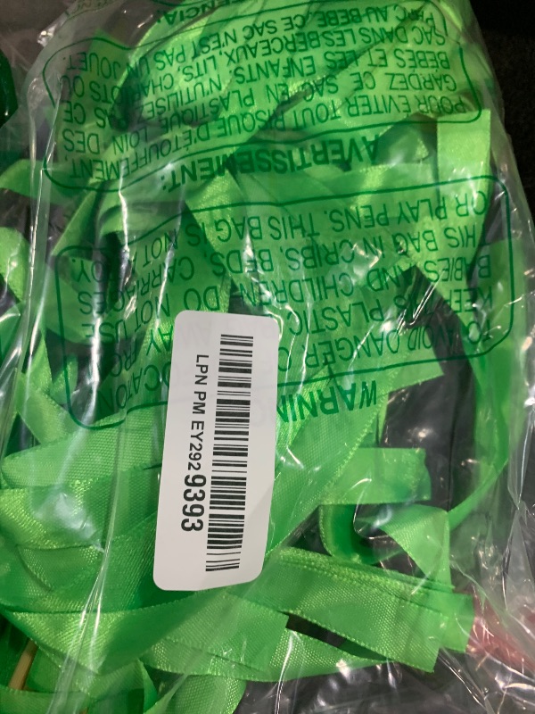 Photo 1 of uxcell 30 Pcs Ribbon Sticks Chromatic Silk Ribbon Party Streamers for Wedding Activities, Valentines, Light Green