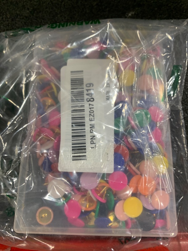 Photo 1 of Yalis Thumb Tacks 400-count, Colors Plastic Roundness Push Pins Decorative Tacks for Corkboard (Colorful)