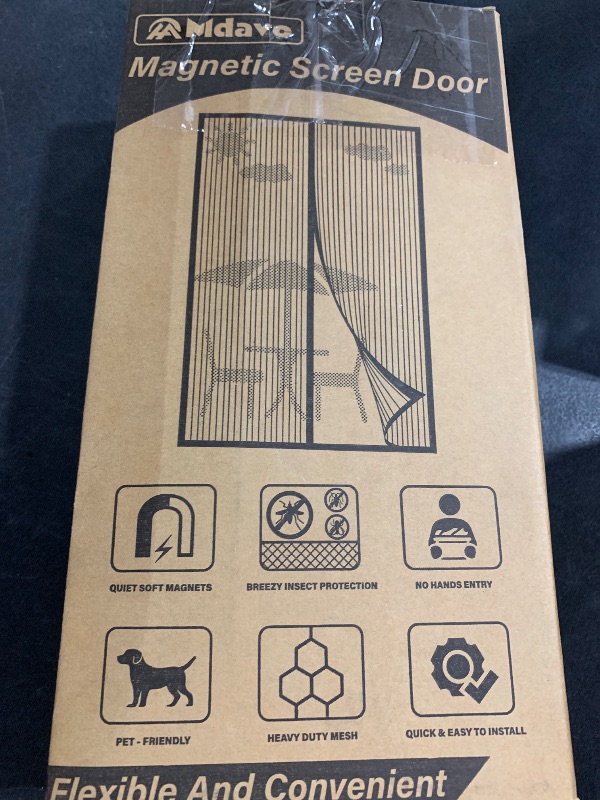 Photo 1 of Magnetic Screen Door, Heavy Duty Door Screen Magnetic Closure Keep Bugs Out,Pet & Kid Friendly?Hands Free Door Screen Fit Door Size 36 x 96 Inches ?Black