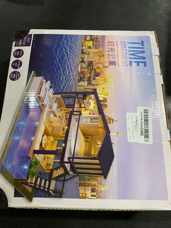 Photo 1 of Flever Dollhouse Miniature DIY House Kit Manual Creative with Furniture for Romantic Artwork Gift (Perfect Time Apartment)