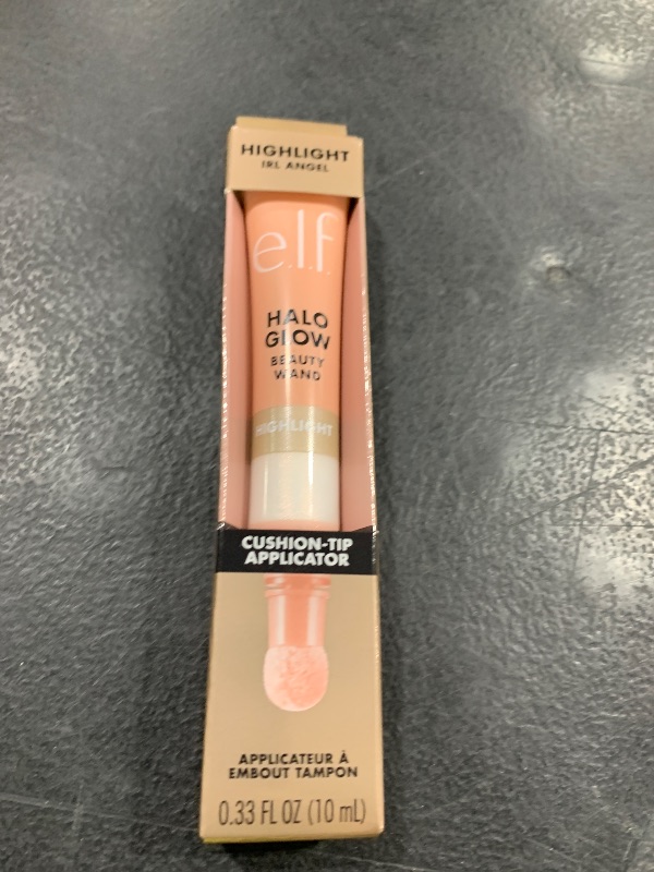 Photo 1 of e.l.f. Halo Glow Highlight Beauty Wand, Liquid Highlighter Wand For Luminous, Glowing Skin, Buildable Formula, Vegan & Cruelty-free, IRL Angel