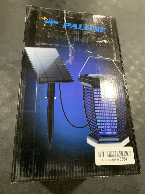 Photo 1 of PALONE Solar Bug Zapper Outdoor, 3 in 1 Mosquito Zapper with 3.5m Extended Solar Panel, 4500V Electric Bug Zapper Indoor, Fly Zapper with 7 Lighting Modes for Camping Outdoor
