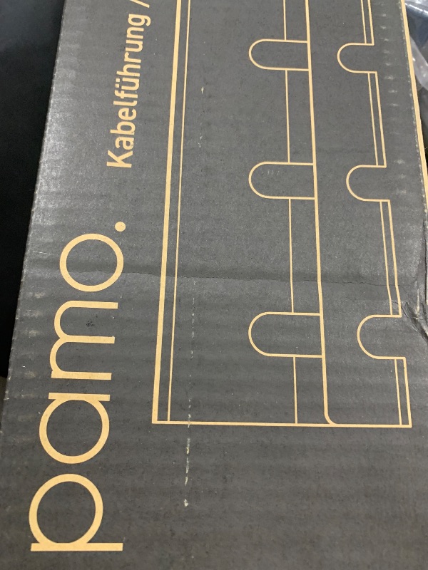 Photo 1 of PAMO Cable Management Under Desk for Easy mounting Under-Table I Set of 2 - with 10X Cable Ties I Desk Organizer for Office/Home Office Table Thoughtful Cable Tray Holder