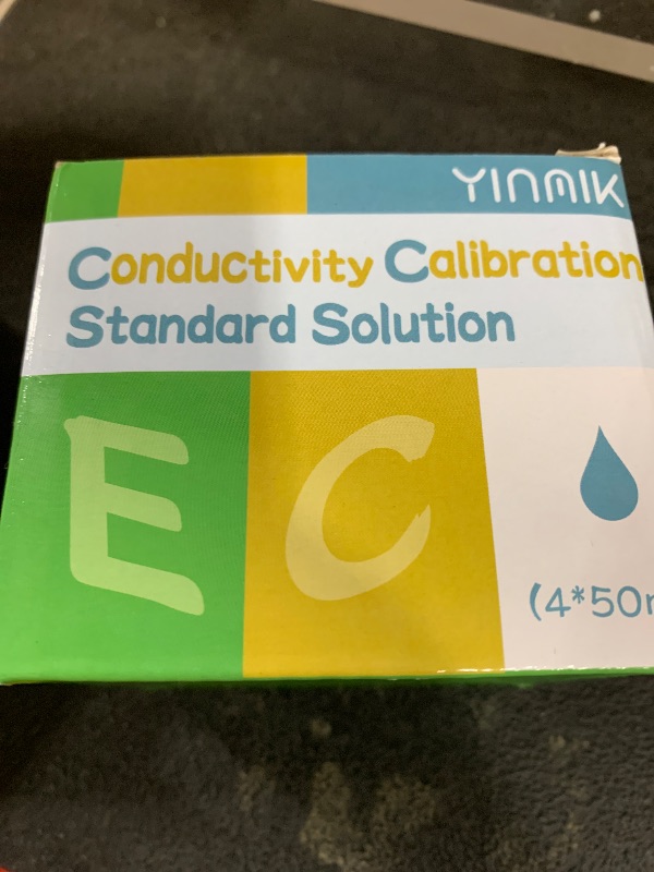 Photo 1 of 1413 ?S/cm Calibration Solution, Conductivity Salt Standard Buffer Solution for 5 in 1 Salinity Tester, EC Meter, TDS Meter, 7 in 1 Multi-Parameter Tester Calibration, 4 Bottles of 50mL