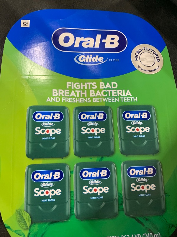 Photo 1 of Oral-B Glide Dental Floss, Scope Flavor, 40m (Pack of 6)