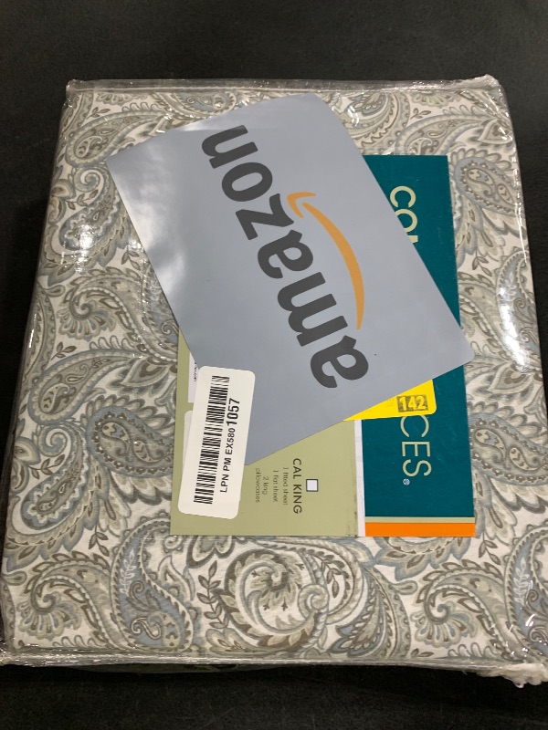 Photo 1 of Comfort Spaces 100% Cotton Sheets Queen, Breathable, Naturally Cool Cotton Sheets, Soft Cotton Bed Sheets with 14" Elastic Pocket Fits up to 16" Mattress, All Seasons Sheet Set, Paisley Multi 4 Piece
