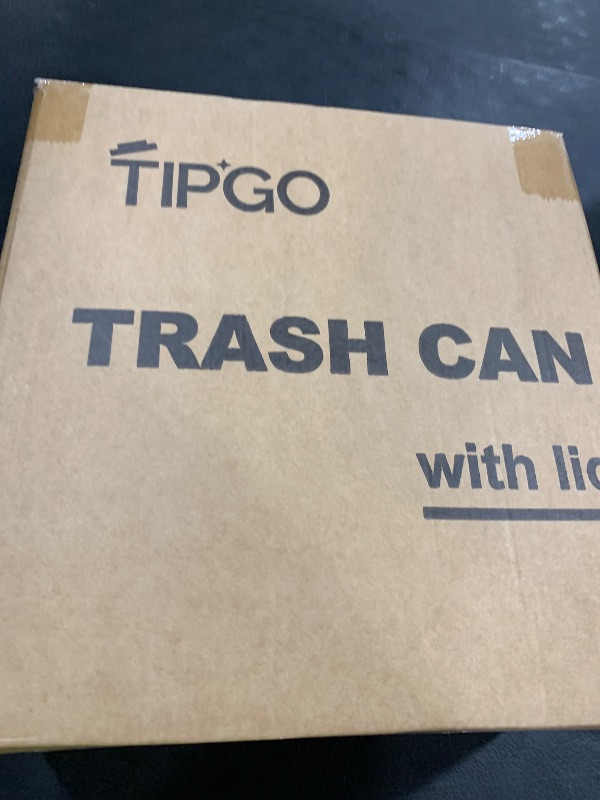 Photo 1 of TIPGO Slim Bathroom Trash Can with Lid Soft Close, Step Pedal, 6 Liter / 1.6 Gallon Stainless Steel Trash Bin, Small Garbage Cans for Bedroom, Office, Kitchen (Brown)