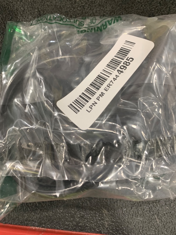 Photo 1 of 16/3 Black Extension Cord 6 FT Indoor, Short Extension Cord for Laptops, Coffee Makers, Office Home Appliances, 3 Prong Small Resistant Cable Flexible, 13A 125V 1625W ETL Listed