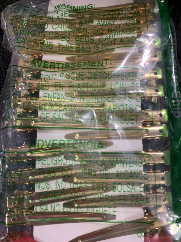 Photo 1 of 24 Packs Duck Bill Clips, Bantoye 2.75 Inches Rustproof Metal Alligator Curl Clips with Holes for Hair Styling, Hair Coloring, Gold