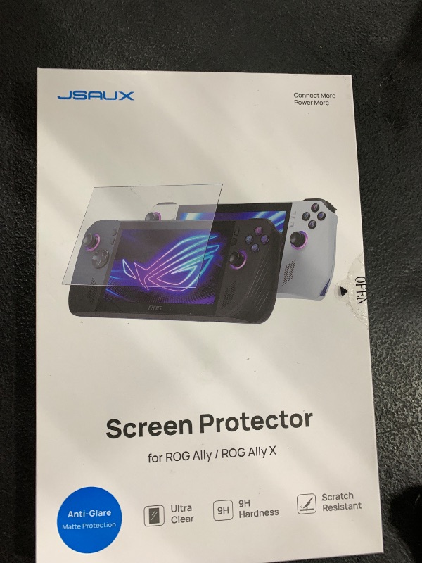 Photo 1 of JSAUX Screen Protector for ROG Ally 2-Pack, Anti Glare 9H Hardness Tempered Glass with Guiding Frame, 7 inch Anti-Scratch Screen Protector for ASUS ROG Ally X 2024