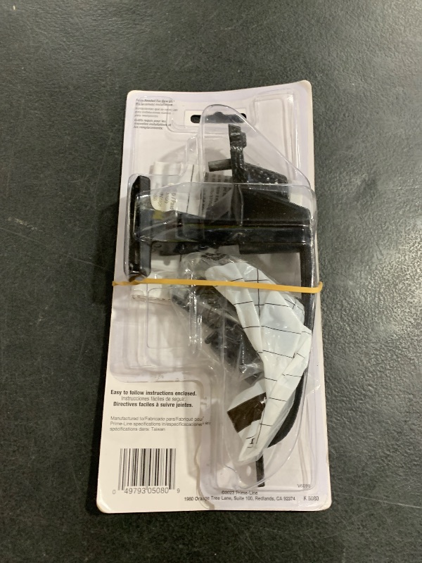 Photo 1 of Prime-Line K 5080 1-3/4 In., Black, Colonial Push Button Lock with Key (Single Pack)