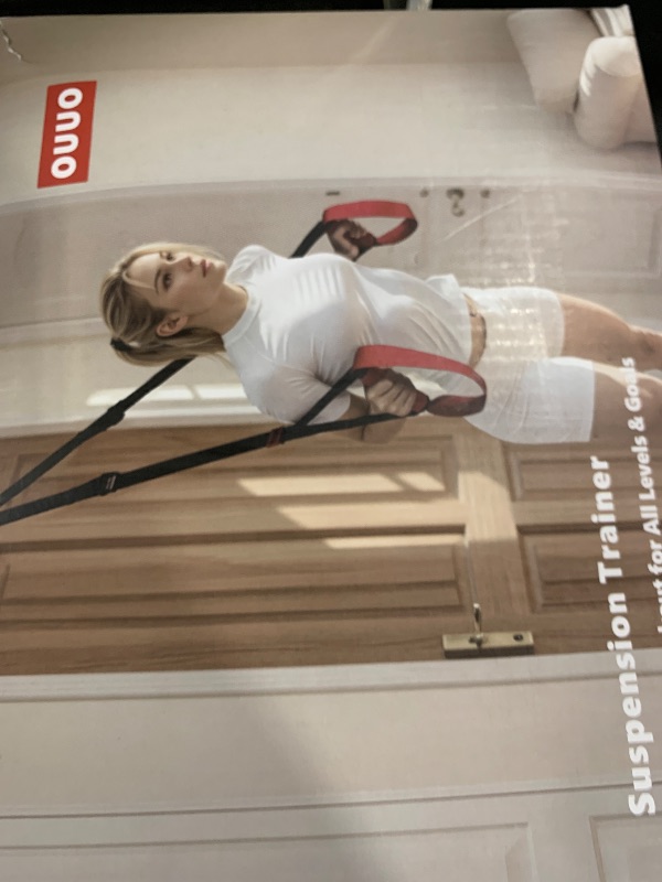 Photo 1 of OUUO Home Suspension Straps Training Kit, Gym Bodyweight fitness All in One Workout for Full Body, with Safety Sign, Big Poster&Mess Bag