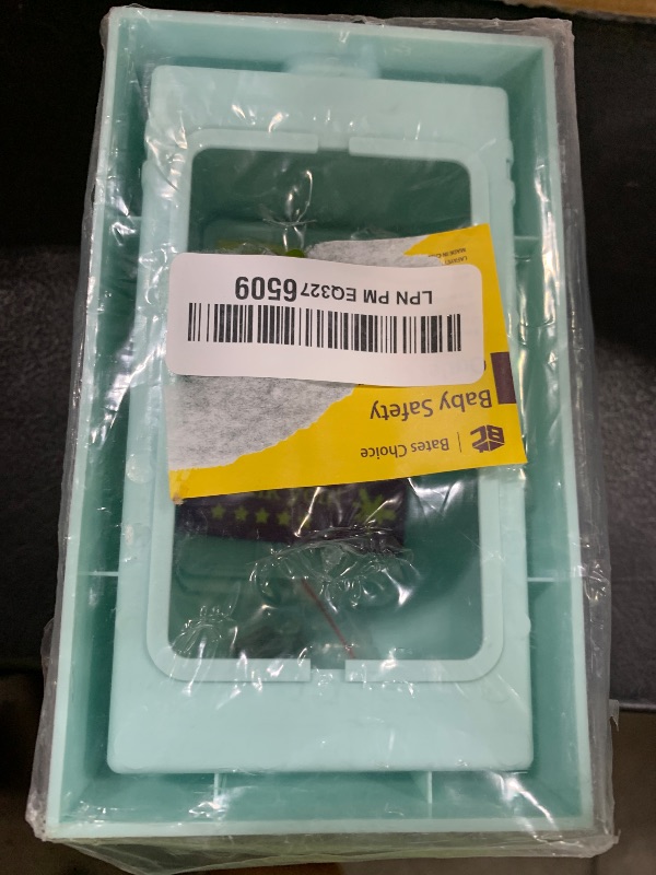 Photo 1 of Bates - Baby Safety Outlet Cover Box, Cyan Blue, Outlet Covers Baby Proofing, Plug Covers Baby Proofing, Baby Outlet Cover, Socket Covers Baby Proofing, Baby Outlet Covers Baby Proof, Outlet Box Cover
