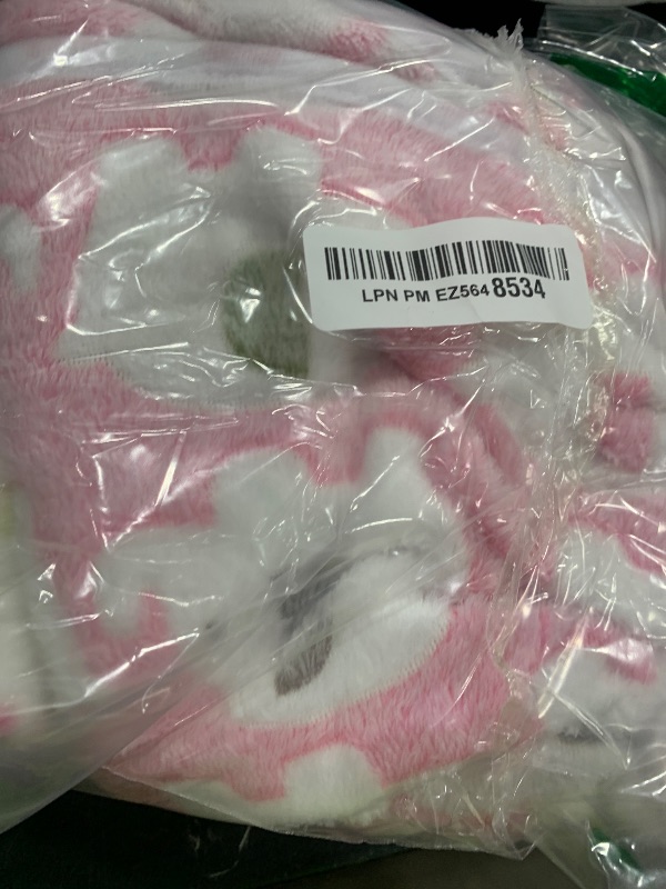 Photo 1 of 1 Pack 3 Blankets Super Soft Fluffy Premium Cute Elephant Pattern Pet Blanket Flannel Throw for Dog Puppy Cat Blue/Pink/Yellow Small(23x16 inch)