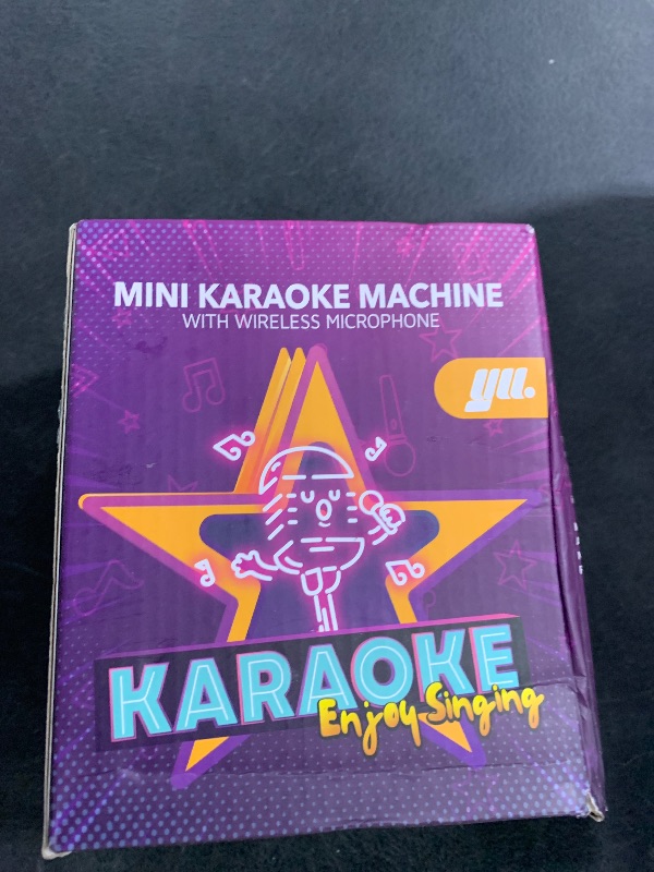 Photo 1 of YLL Mini Karaoke Machine for Kids Adults, Portable Bluetooth Speaker with 2 Wireless Microphones, Birthday Gifts Toys for Girls Boys Ages 3, 4, 5, 6, 7, 8, 9,10,11,12+ Years Old Toddler (Royal-Blue)