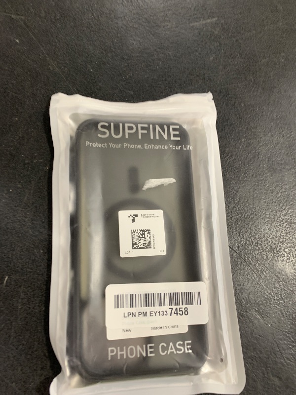 Photo 1 of SUPFINE Magnetic for iPhone 16 Pro Max Case (Compatible with MagSafe) (Military Grade Drop Protection) Translucent Matte Shockproof Phone Cover, Black