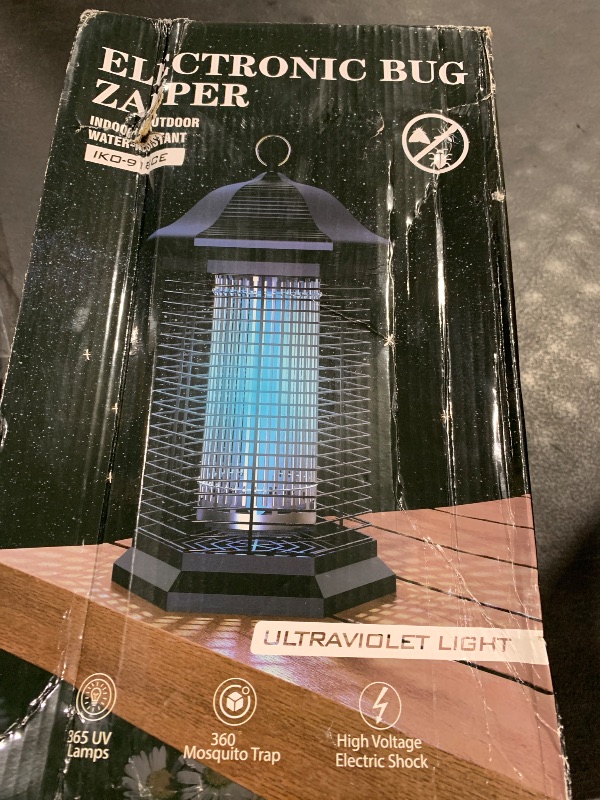 Photo 1 of AMUFER Bug Zapper for Outdoor Indoor, Electric Mosquito Zapper Waterproof with 18W Power & 4400V Instant Grid, Insect Control Efficiency Increased 100%, Coverage of 1/2 Acre, for Patio, Backyard, Home