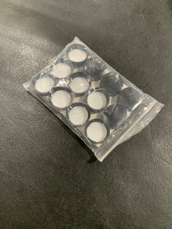 Photo 1 of MEETOOT 12pcs Phenolic Resin Cover 28 Threads 28mm Black Poly Seal Screw Caps for Daily Chemicals, Food, Cosmetics Bottles