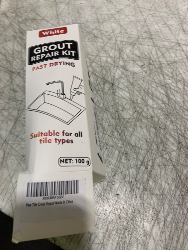 Photo 1 of 2 Pack White Grout Sealer - Filler Tube, Fast Drying Grout Pen Paint, Repair Kit for Bathroom, Shower, Kitchen, Floor Tile Joints