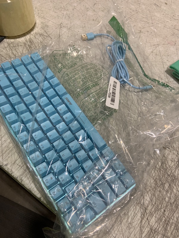 Photo 1 of LexonElec Gaming Mechanical Keyboard Wired USB Metal Mechanical Blue Switch Computer Gaming Keyboard with Rainbow LED Backlit for Computer Gamers(Blue)