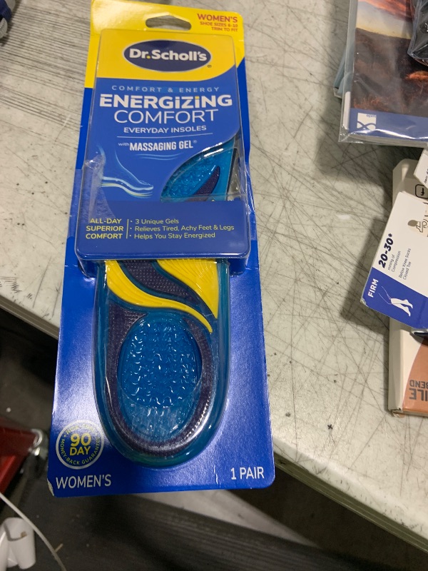Photo 1 of Dr. Scholl’s Energizing Comfort Women’s Everyday Insoles with Massaging Gel - Clinically Proven, All-Day Energy and Comfort Inserts with Patented Triple Gel Design - Shock Absorbing, Arch Support