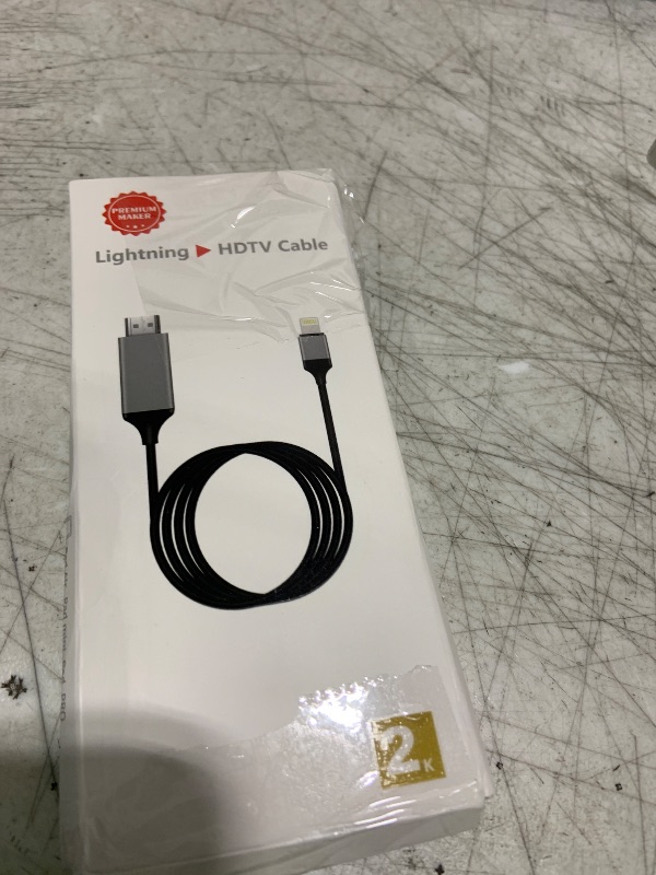 Photo 1 of Apple MFi Certified Lightning to HDMI Adapter for Phone to TV,Compatible with iPhone,iPad, Sync Screen Connector Directly Connect on HDTV/Monitor/Projector NO Need Power Supply,Support IOS11.0