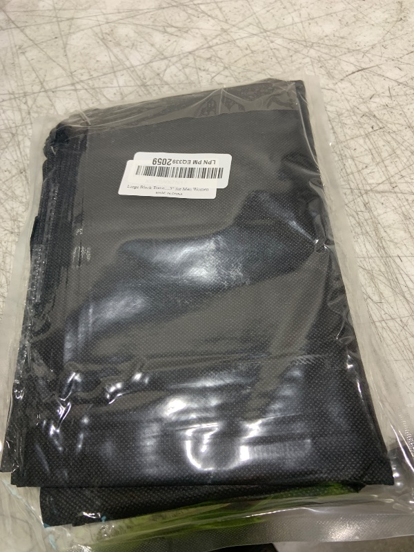 Photo 1 of Large Black Travel Shoe Bags - 5 Pcs with Clear Window, Non-Woven Drawstring, 12.6" X 17.3" for Men Women