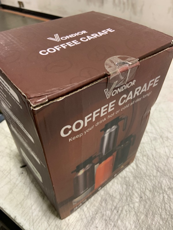 Photo 1 of Vondior Coffee Carafe 35oz/1.0L - 24Hours Coffee Thermos- Insulated 304 Stainless Steel Hot Beverage Dispenser - Thermal Coffee Carafes For Keeping Hot/Cold Coffee, Drink Dispenser for Parties